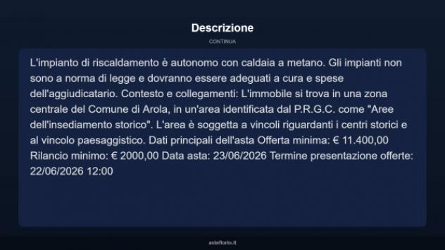 Immobile in asta di 112 m² in vendita a Arola - Foto 5