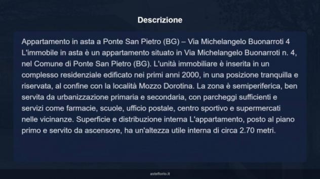 Immobile in asta di 51 m², box auto in vendita a Ponte San Pietro - Foto 13