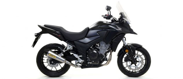 Scarico per Honda Cb 500 X Arrow Pro Race X-Kone Storm Oval Black - Foto 2