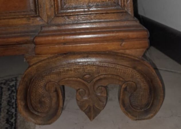 Cassapanca in Legno di Noce Antico - Foto 8