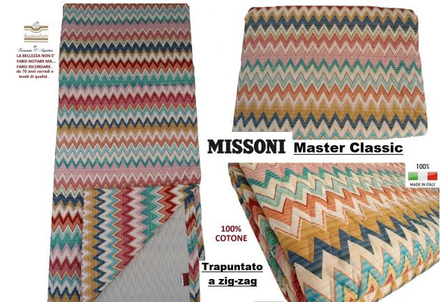 Trapunta leggera coperta quilt copriletto MISSONI  matrimoniale - Foto 6