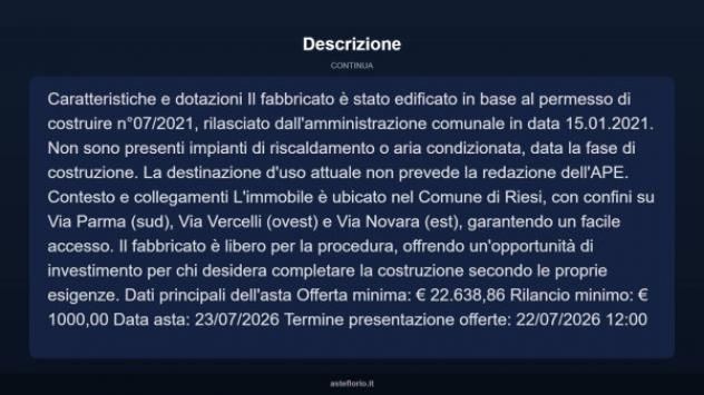 Immobile in asta di 267 m² in vendita a Riesi - Foto 6