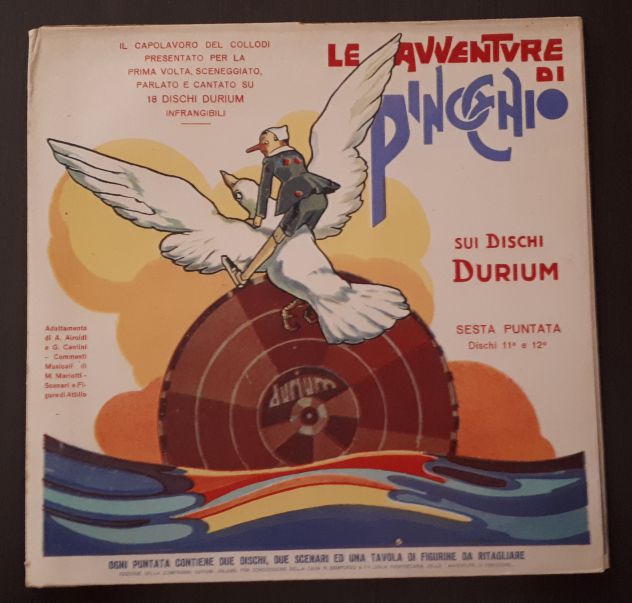 LE AVVENTURE DI PINOCCHIO SUI DISCHI DURIUM 1933, completo su 18 dischi. - Foto 8
