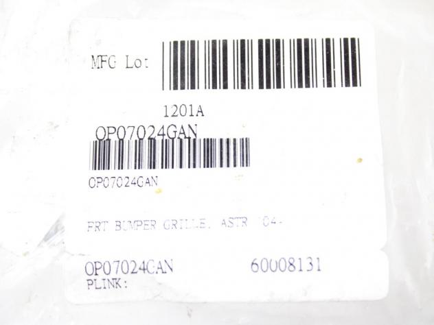 13151540 MASCHERINA GRIGLIA PARAURTI ANTERIORE OPEL ASTRA H 1.7 D 74KW 5M 5P (2008) RICAMBIO NUOVO - Foto 7