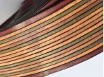 T43 Fascia Nastro in pelle a vegetale anilina brandy H 55 mm - L 10 mt