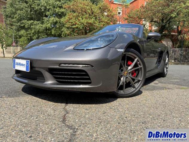 PORSCHE 718 Spyder 2.0 T GRIGIO AGATA CAPOTTE ROSSA CARBON ECC! rif. 23962385