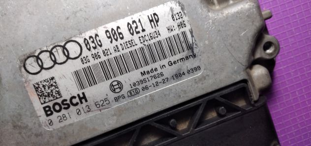 CENTRALINA MOTORE AUDI A3 1.9 TDI BOSCH 0 281 013 625, 0281013625, 03G 906 021 H - Foto 7