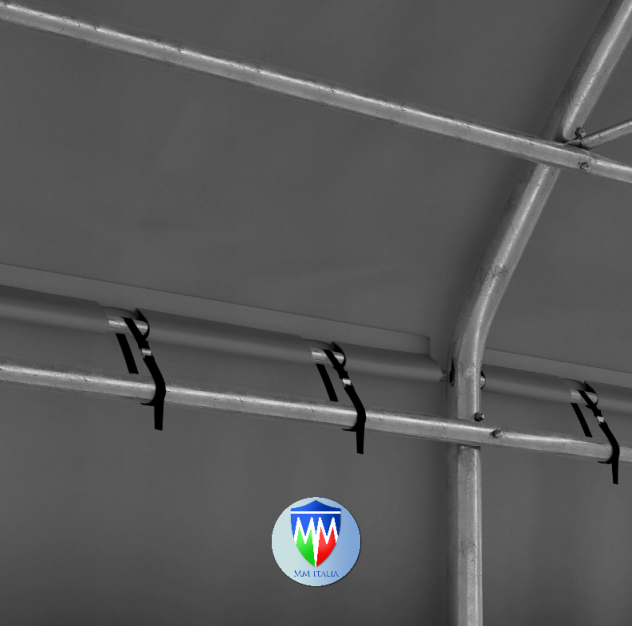 tunnel Tendoni tra Containers 10 x 6 x 6,2 mt. con testate da ambo i Timpani - Foto 2