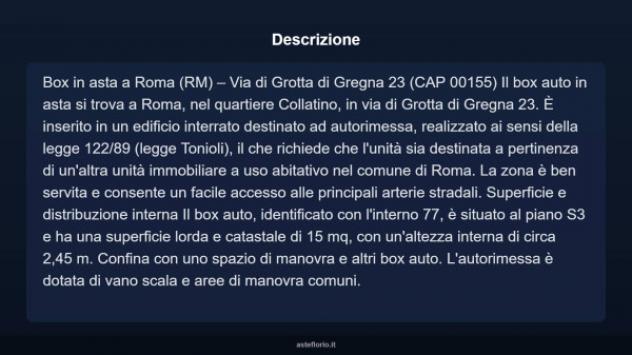 Immobile in asta di 15 m² in vendita a Roma - Foto 3