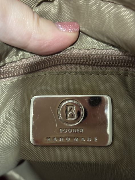 BORSA NUOVA A TRACOLLA VINTAGE DA DONNA FIRMATA ORIGINALE BOGNER IN NYLON - Foto 8