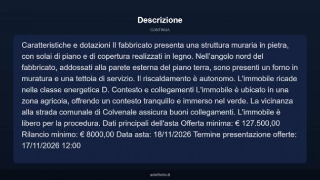 Immobile in asta di 10655 m² con più di 5 locali in vendita a Camporotondo di Fiastrone - Foto 13