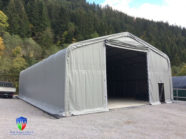 Tendone Agritunnel Industriale 10 x 20 x 5,5 mt linea Titanio 2025 - Foto 8