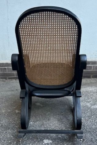 Sedia a Dondolo Nera - Foto 3