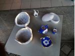 Set di ceramiche decorative in stile vintage.  Scelga quello che desidera e facc