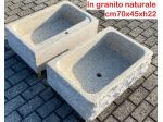Lavello lavandino per cucina in pietra granito beige 70cm