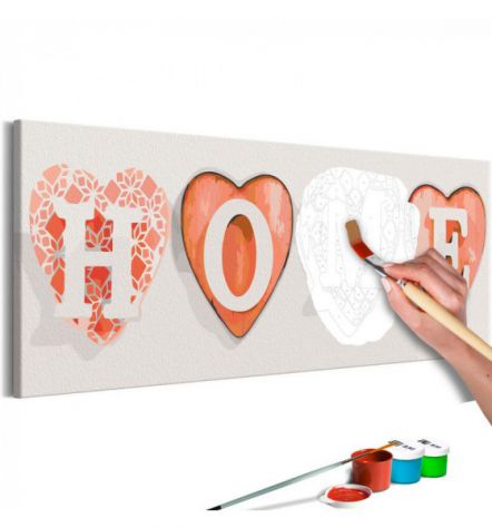Quadro Fai Da Te 90x30 Cm. Home And Love ARREDALACASA Spedizione Gratis