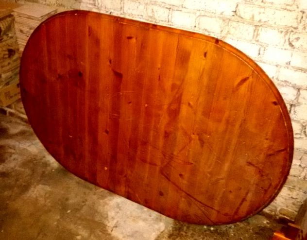 Tavolo in legno arte povera 122 X 75-150 - Foto 2