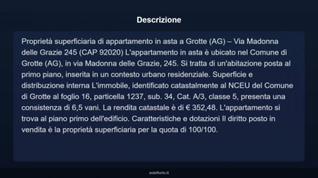 Immobile in asta di 90 m² in vendita a Grotte - Foto 4