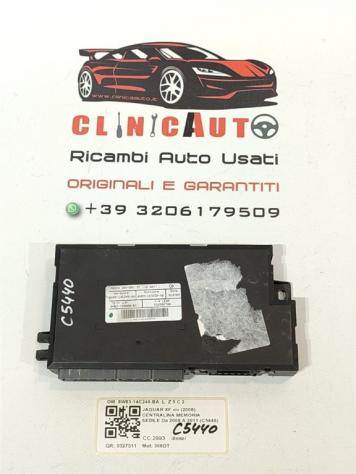 CENTRALINA MEMORIA SEDILE ANTERIORE SX JAGUAR XF Serie 8W83-14C249-BA 306DT diesel 2993 (0811)