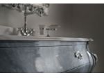 Mobile bagno Bombato stile barocco intagliato con Swarovski