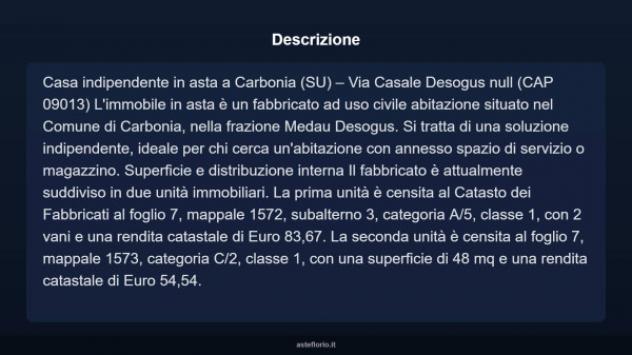 Immobile in asta di 48 m² in vendita a Carbonia - Foto 3
