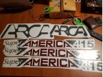 adesivi per camper super america 415 come in foto set completo