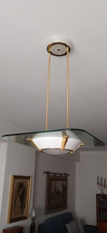 Lampadario F.Fabbian modello "Quadra" anni "80 VINTAGE - Foto 2