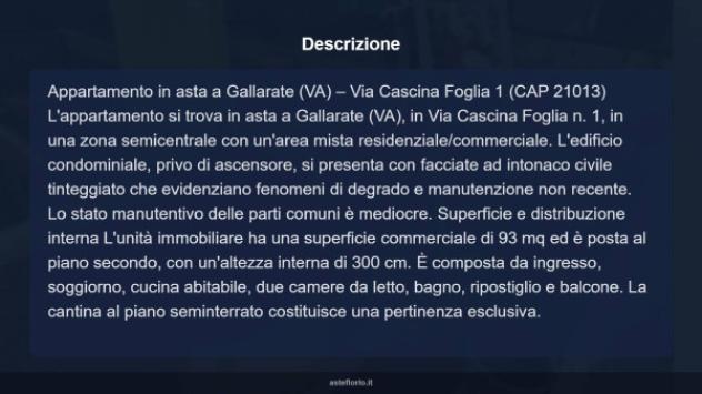 Immobile in asta di 93 m² in vendita a Gallarate - Foto 14