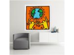 Quadro Pop Art dipinto a mano di Keith Haring