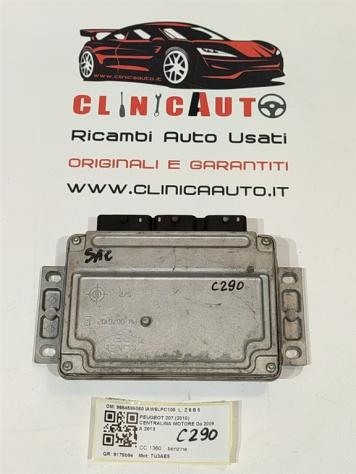 CENTRALINA MOTORE PEUGEOT 207 2° Serie 9654596080 IAW6LPC105 TU3AE5 benzina 1360 (09) - Foto 3