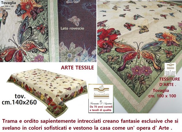 tovaglie eleganti a tessitura e ricami , 4 modelli ( prezzi diversi )