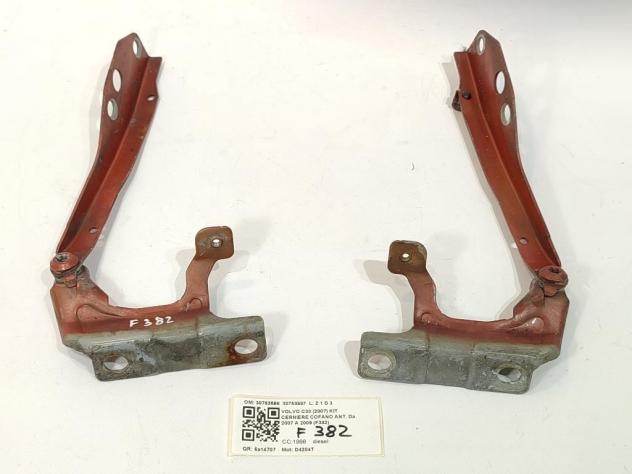 CERNIERE BAULE COFANO POSTERIORE DX SX VOLVO C30 1° Serie 30753598 30753597 D4204T (0612)