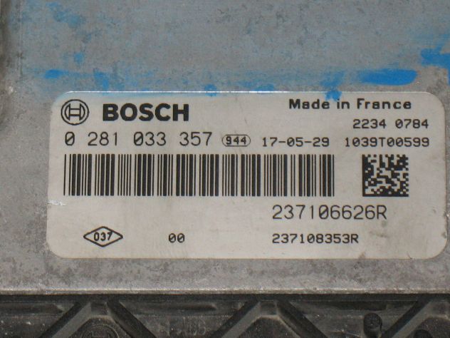 0281033357 ECU CENTRALINA RENAULT TRAFIC 1.6 DCI EDC17C84 237106626R 237108353R - Foto 2