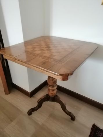 Tavolo a scacchiera del 1800 - Foto 4