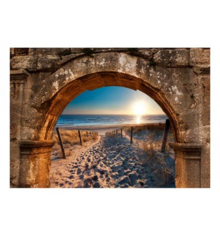 Fotomurale Adesivo Con Un Arco Tra Alba E Mare Arredalacasa - Foto 2