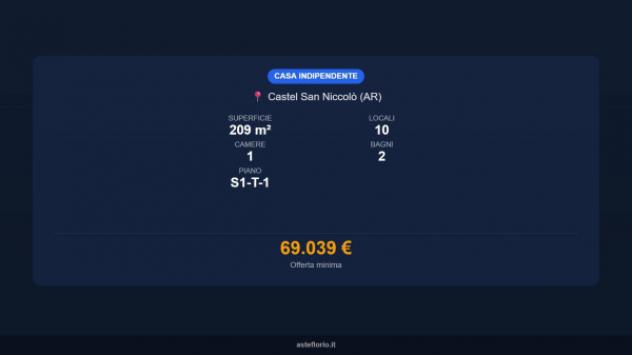 Immobile in asta di 209 m², box auto in vendita a Castel San Niccolò - Foto 16