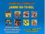 COMPRO FUMETTI ANNI 60-70-80