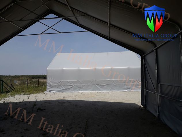 STRUTTURE PER STALLE PREFABBRICATE PREZZI IN PUGLIA 8,0 X 28,0 X 5,12 MT. - Foto 4