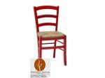 Sedie Trieste Colorate Rosso Per Arredamento Ristorante Bar Pizzeria cod 3011C
