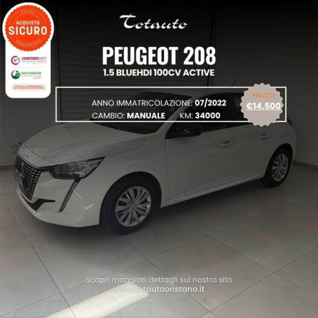 PEUGEOT 208 BlueHDi 100 Stop&Start 5 porte Active rif. 24062782