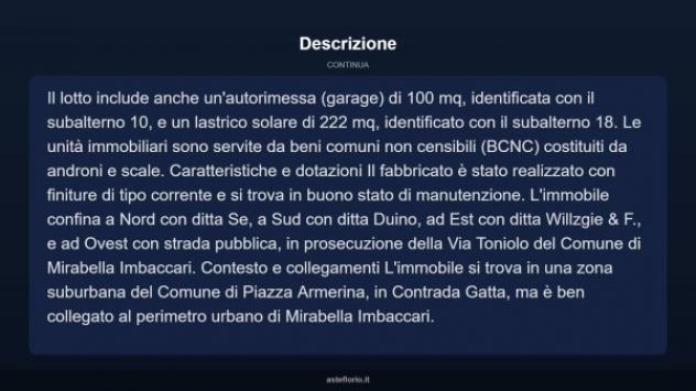 Immobile in asta di 202 m², box auto in vendita a Piazza Armerina - Foto 5