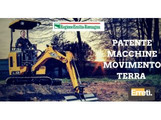 Corsi per l'abilitazione macchine movimento terra-escavatori