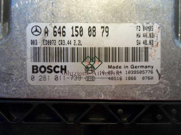 Mercedes Classe C W203 220 CDI centralina motore 0281011739 - Foto 3