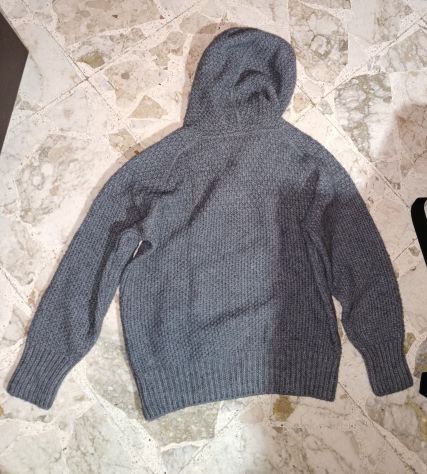 Felpa Pesante Cappuccio Grigia Taglia M - Foto 4