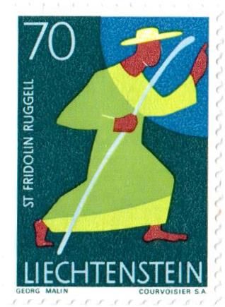 12 francobolli nuovi serie "Saints" Liechtenstein - Foto 9