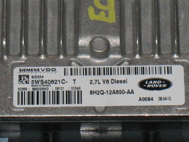 5WS40621C-T ECU LAND ROVER JAGUAR 2.7L SID204 5WS40621C-T 8H2Q-12A650-AA A0094 - Foto 2