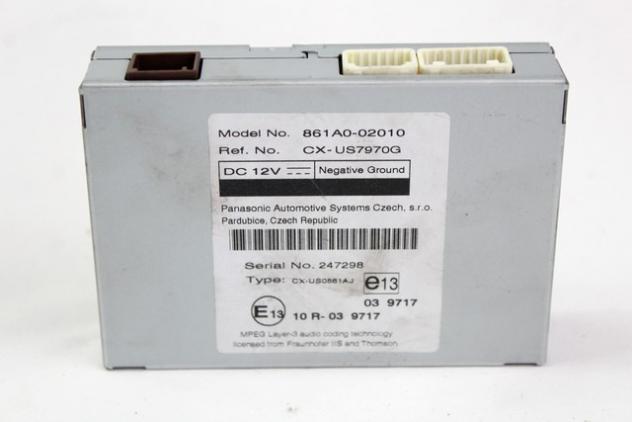 861A0-02010 CENTRALINA MODULO INTERFACCIA MULTIMEDIALE TOYOTA AURIS 1.4 D 66KW 6M 5P (2011) RICAMBIO USATO