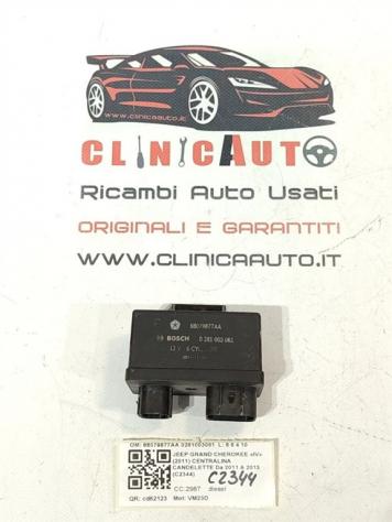 CENTRALINA CANDELETTE JEEP Grand Cherokee 4° Serie 68079877AA 0281003061 VM23D diesel 2987 (1121)