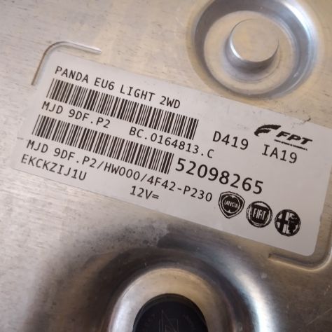Centralina avviamento Motore Fiat Panda 1.3 MJD Euro 6 Codice 52098265 Originale - Foto 6