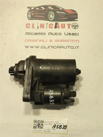 MOTORINO D' AVVIAMENTO AUDI A3 Sportback Serie (8PA) 02T911023E 0001121016 CAX benzina 1390 (0408)